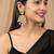 White kundan earrings