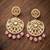 Light pink kundan earrings