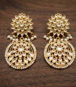 Kundan chandbali earrings