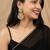 Kundan chandbali earrings