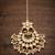 Golden kundan maangtika