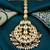 Golden kundan maangtika