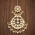 Golden kundan maangtika