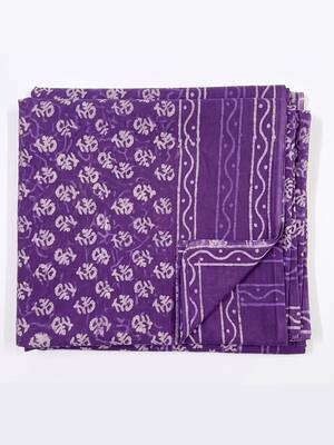 Women's violet cotton blend abstract printed dupatta | stylish ethnic wear scarf for women | traditional & festive wear 4