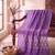 Women's violet cotton blend abstract printed dupatta | stylish ethnic wear scarf for women | traditional & festive wear