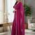 Magenta embellished zari silk blend saree