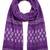 Women's violet cotton blend abstract printed dupatta | stylish ethnic wear scarf for women | traditional & festive wear