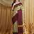 Beige silk cotton banarasi saree