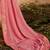 Pink striped embroidered pure georgette leheriya saree