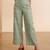 Women's green cotton blend trouser | geometric printed stylish ethnic wear bottoms | trendy casual & everyday wear