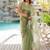 Olive floral printed jimmy choo organza saree