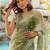 Olive floral printed jimmy choo organza saree