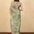 Olive floral printed jimmy choo organza saree