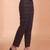 Women's black cotton blend trouser | geometric printed stylish ethnic wear bottoms | trendy casual & everyday wear