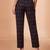 Women's black cotton blend trouser | geometric printed stylish ethnic wear bottoms | trendy casual & everyday wear
