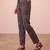 Women's black cotton blend trouser | botanical printed stylish ethnic wear bottoms | trendy casual & everyday wear