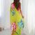 Lime floral sequinned pure chiffon saree