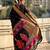 Black woven design zari silk blend paithani saree