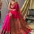 Pink pink silk blend woven design sarees