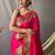Pink pink silk blend woven design sarees