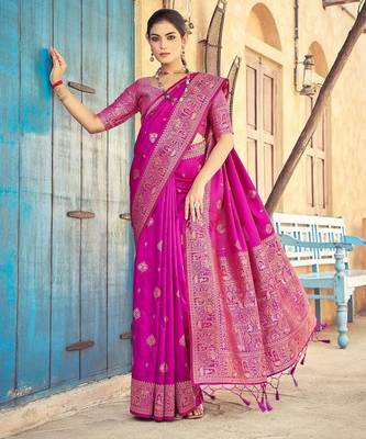 Pink pink kanjeevaram sarees 1
