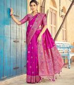 Pink pink kanjeevaram sarees