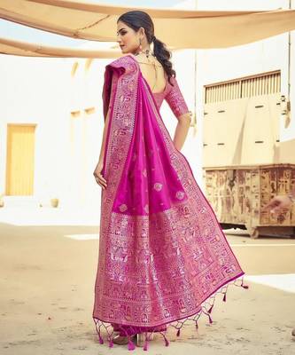 Pink pink kanjeevaram sarees 3
