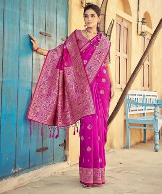 Pink pink kanjeevaram sarees 4