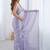 Lavender ethnic motifs embroidered bagh saree