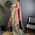 Pink pink banarasi silk zari meenakari weaving saree with contrast blouse piece