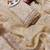 Beige embellished satin saree