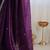 Purple ethnic motifs embroidered bagh saree