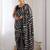 Black embellished sequinned heavy work saree