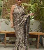 Beige women beige sarees