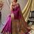 Purple purple silk blend woven design sarees
