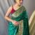 Green green silk blend woven design sarees