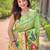 Green woven design zari paithani saree
