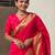 Pink ethnic motifs woven design zari paithani saree