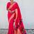 Pink ethnic motifs woven design zari paithani saree