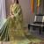 Teal woven design zari tissue saree
