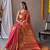 Pink woven design zari tissue saree