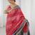 Pink bandhani zari pure cotton bandhani saree