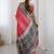 Pink bandhani zari pure cotton bandhani saree