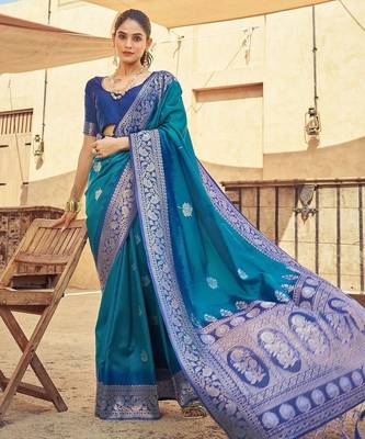 Teal teal kanjeevaram sarees 1