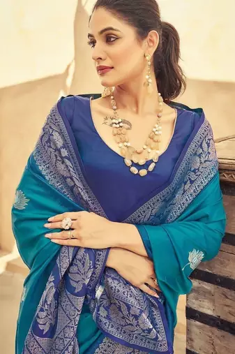 Teal teal kanjeevaram sarees