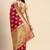 Pink ethnic motifs zari organza banarasi saree