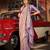 Purple ethnic motifs woven design saree