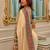 Cream ethnic motifs satin saree