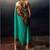 Multicolor floral satin saree