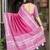 Pink batik designer chanderi saree